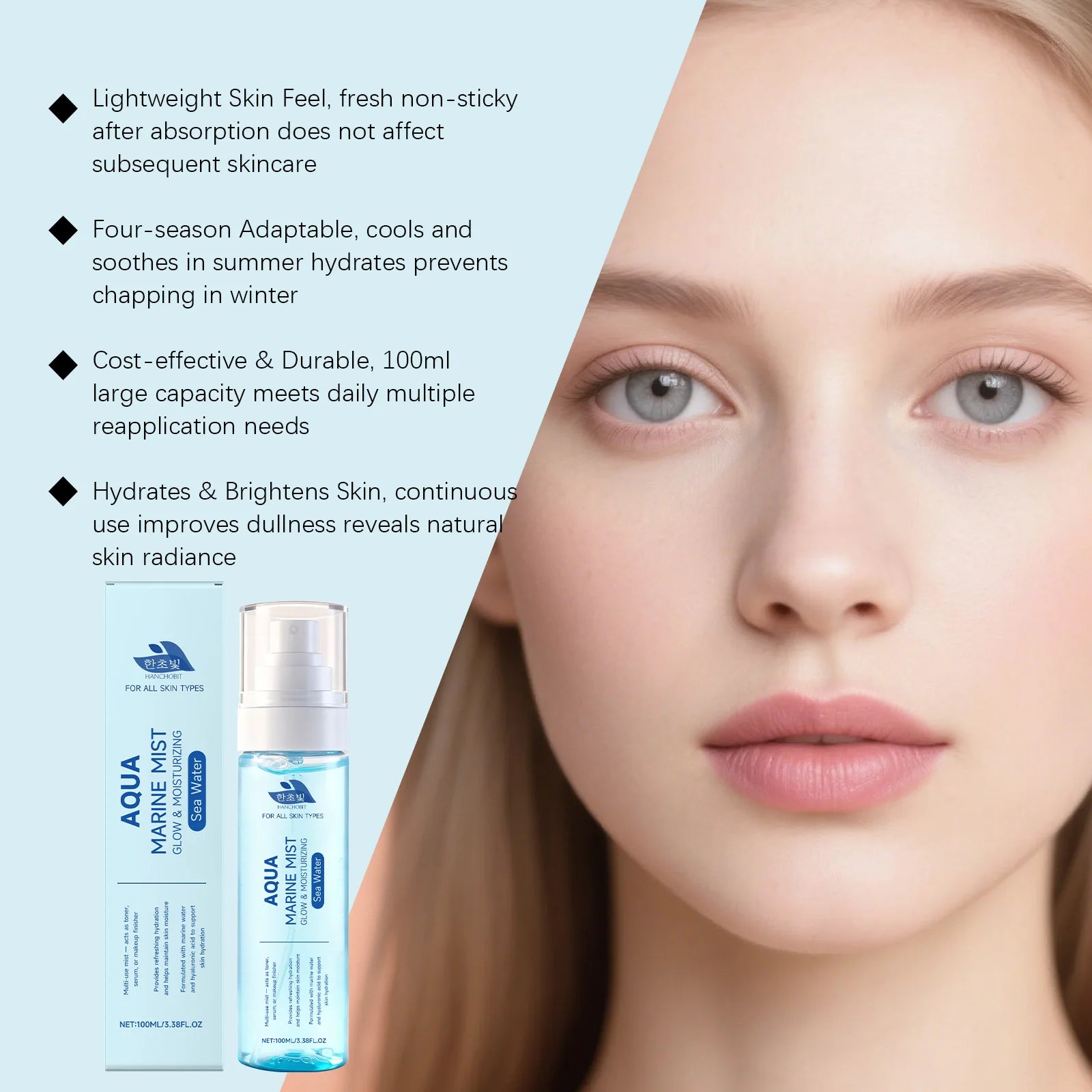 Sea Water Hydrating Mist and Moisturizing Face Spray for Daily Skin Refreshing - 11