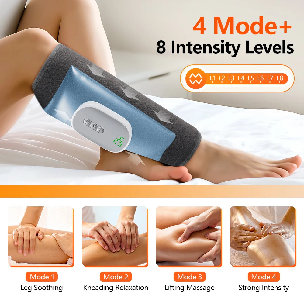 Air Compression Calf Massager and Leg Recovery Wrap for Sedentary Workers - 3