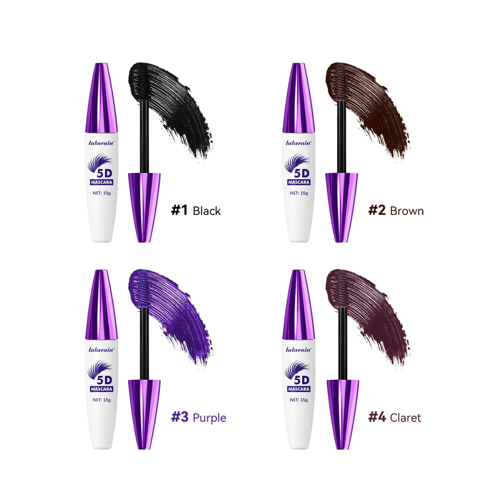 5D Mascara and Waterproof Lash Lengthening Volume Makeup for Daily Eye Styling