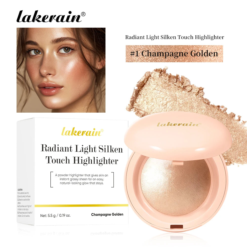 Shimmer Highlighter Powder and Face Illuminator for Glowing Radiant Makeup - 23