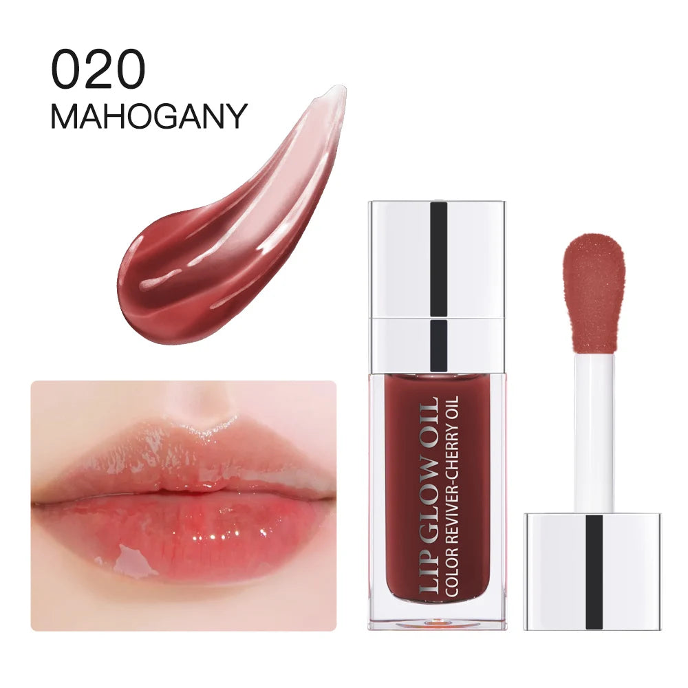 Lip Oil Plumping Lip Gloss and Hydrating Tinted Lip Glow for Daily Makeup Routines