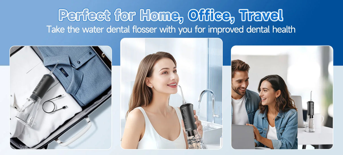 Portable Water Flosser and Dental Oral Irrigator for Daily Teeth Cleaning
