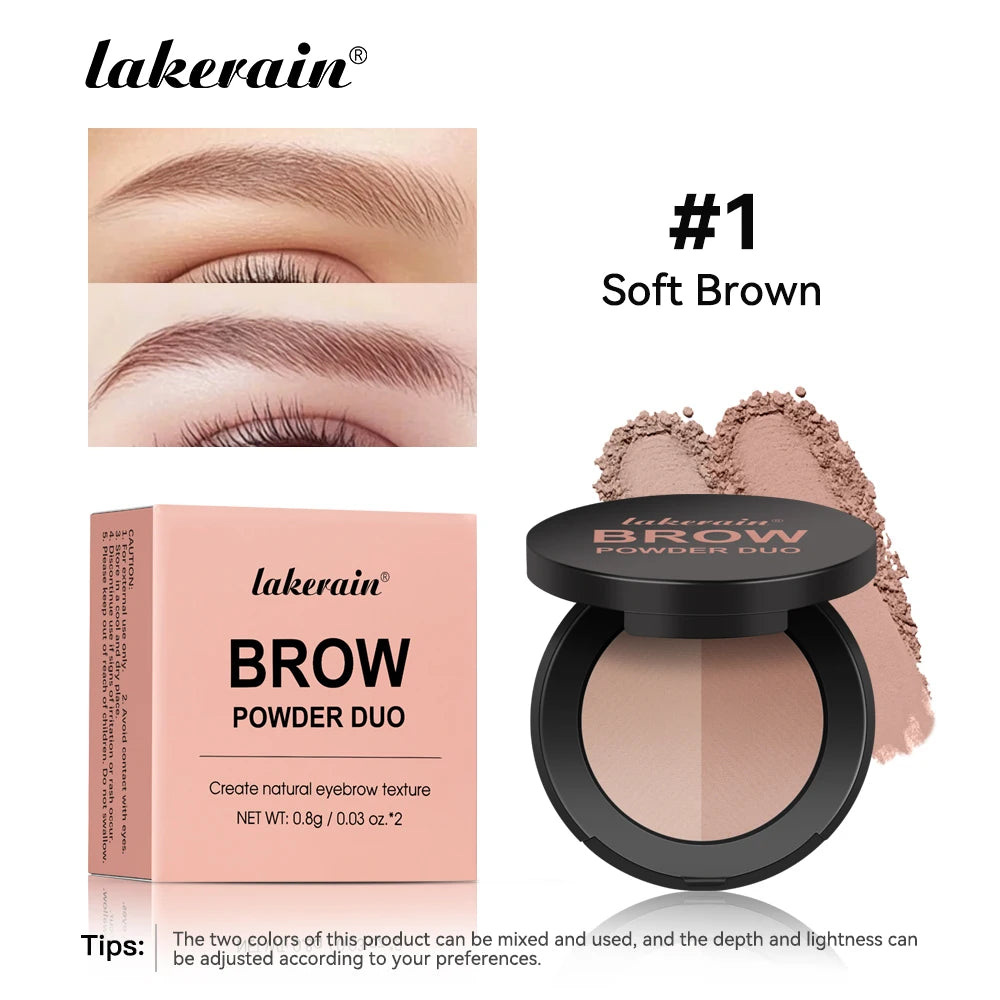 Brow Powder Duo and Eyebrow Enhancer for Natural Defined Eyebrows and Contouring