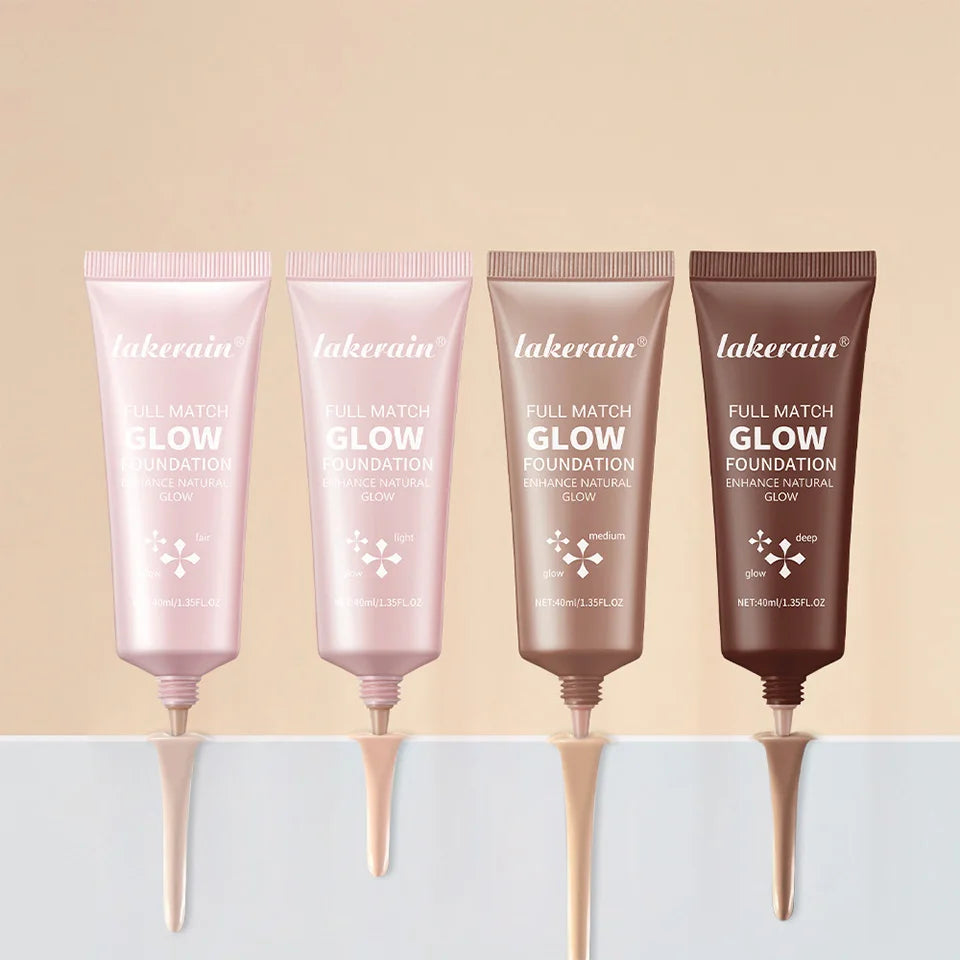 Liquid Glow Foundation and Illuminating Makeup Base for Radiant Skin Coverage