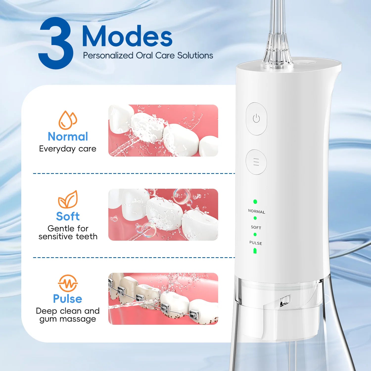 Portable Water Flosser and Oral Irrigator for Daily Teeth Cleaning Routine - 4