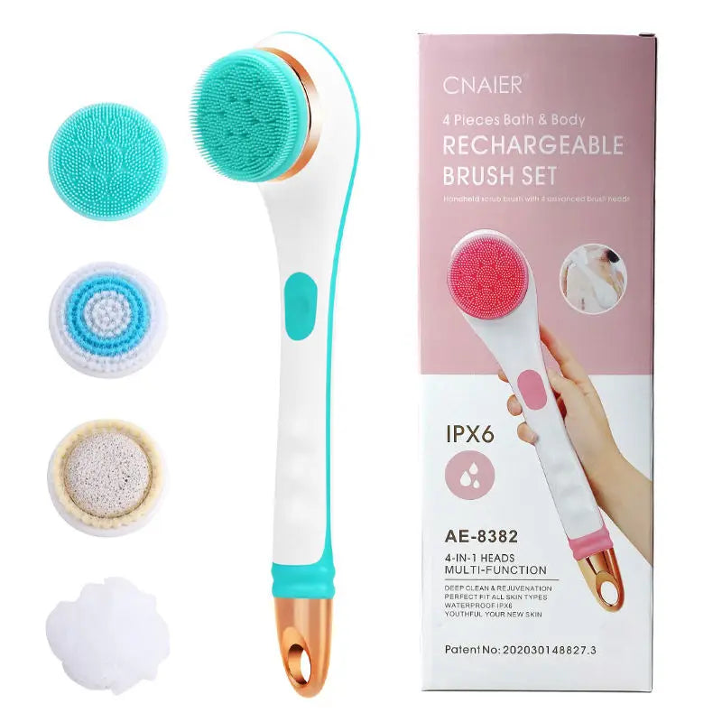 Electric Bath Brush and Shower Body Scrubber for Deep Cleaning and Exfoliation