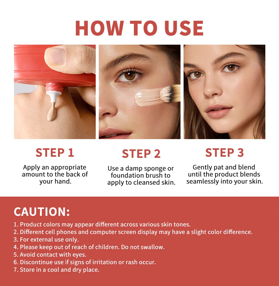 Skin Tint Foundation and Liquid Makeup Base for Daily Radiant Complexion - 16