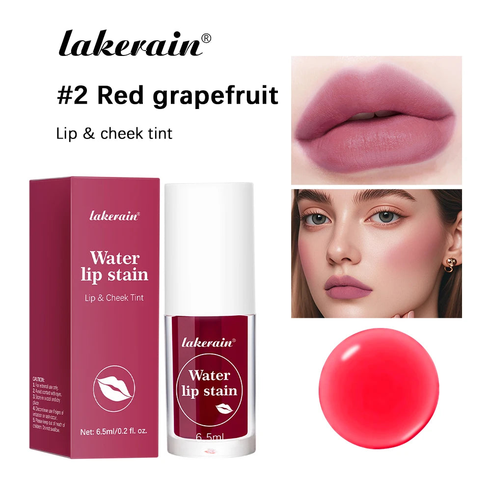 Water Lip Stain and Liquid Blush for Natural Daily Makeup and Hydrated Look - 25