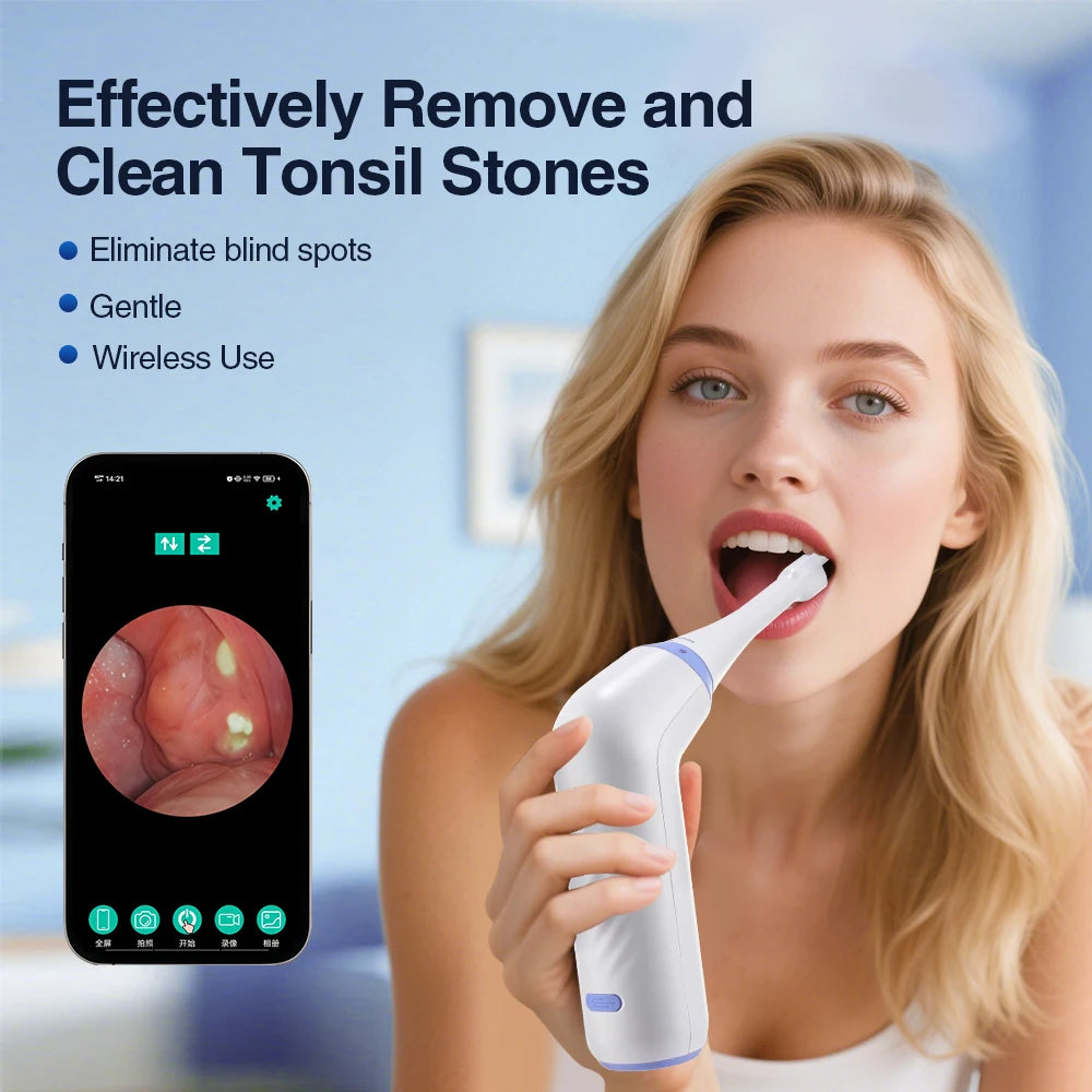 Tonsil Stone Remover and Oral Vacuum Tool for Clearing Bad Breath at Home - 7