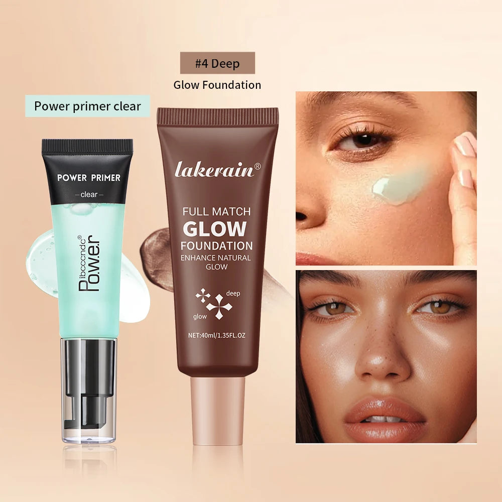 Power Primer and Glow Foundation for creating a smooth radiant makeup base - 6