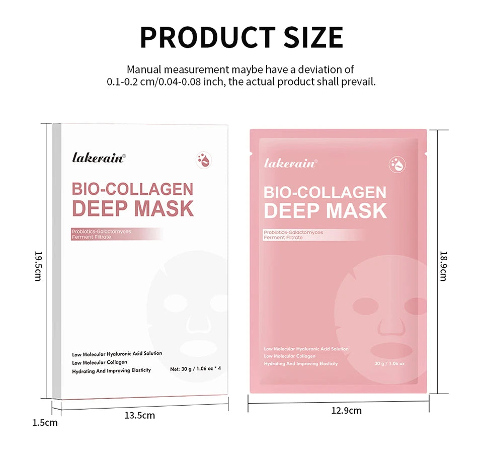 Collagen Deep Face Mask and Hydrating Overnight Sheet for Radiant Skin Care
