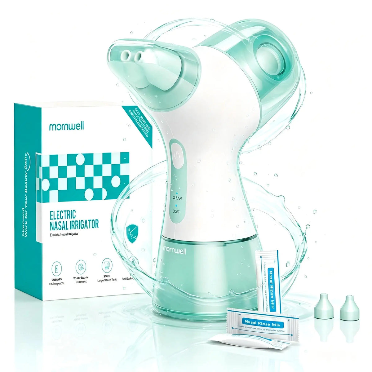 Electric Nasal Irrigator and Sinus Rinse Machine for Daily Allergy Relief