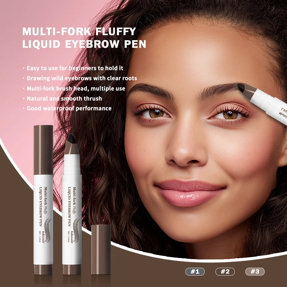 Liquid Eyebrow Pen and Tattoo Brow Tint for Natural Definition and Daily Makeup