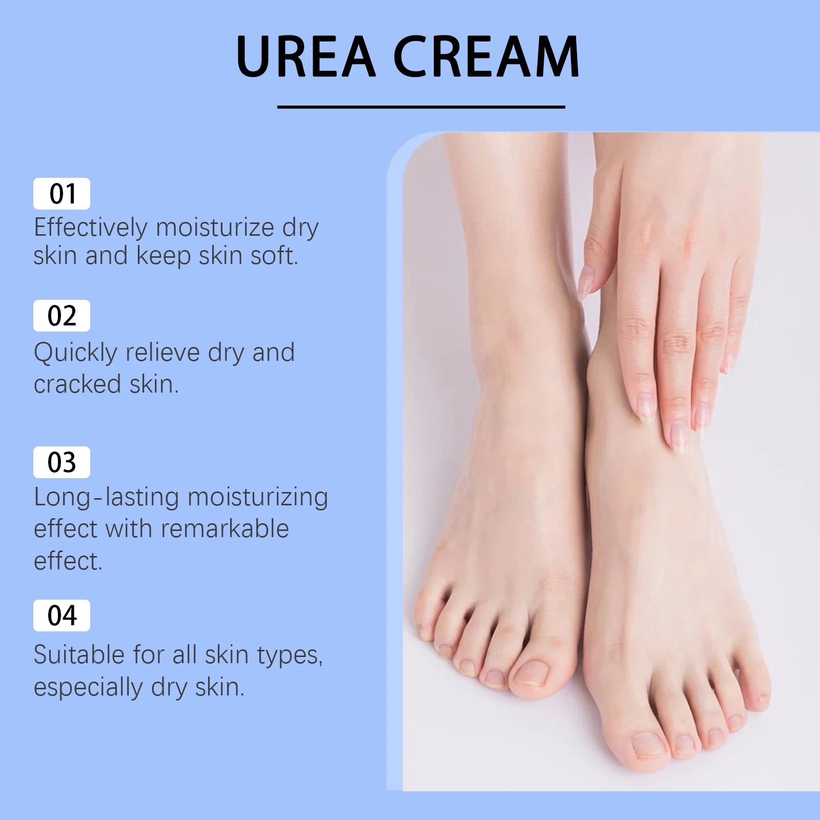 Urea Moisturizing Foot Cream and Cracked Heel Repair for Rough Dry Skin Care - 11