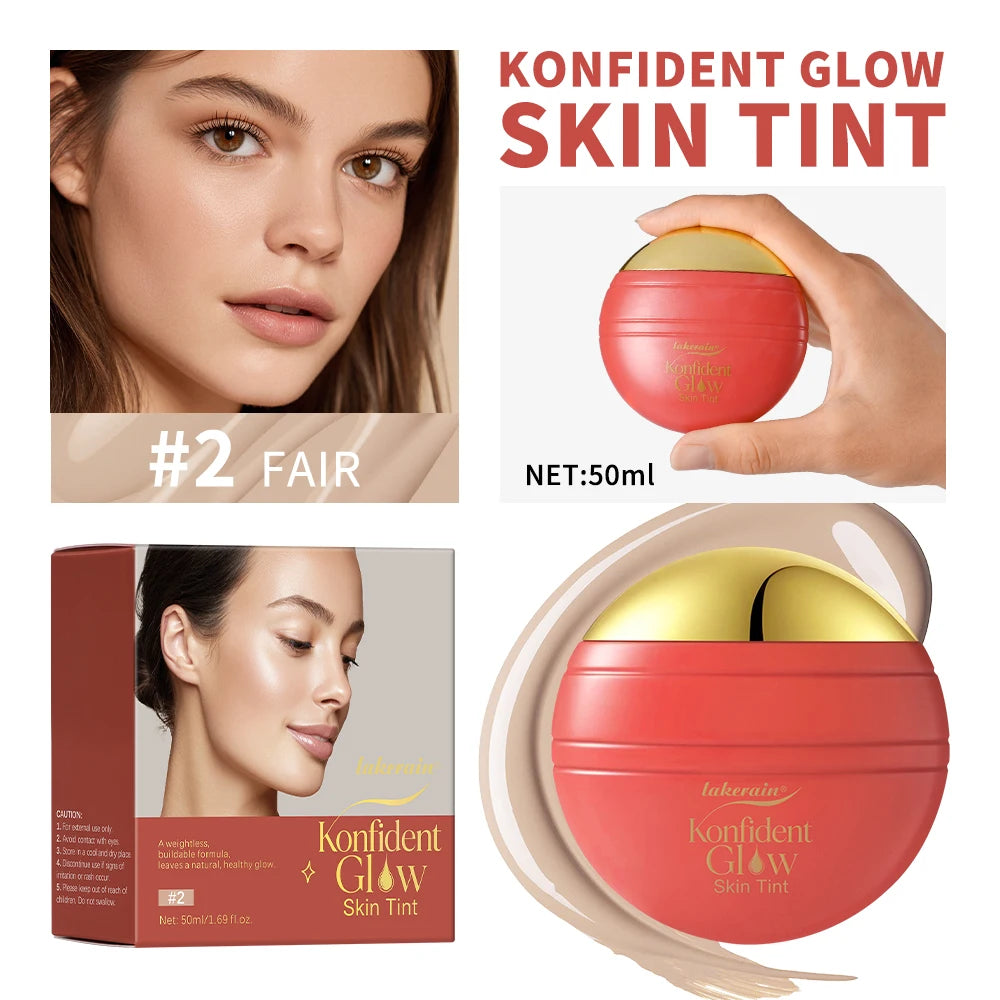 Skin Tint Foundation and Liquid Makeup Base for Daily Radiant Complexion - 20