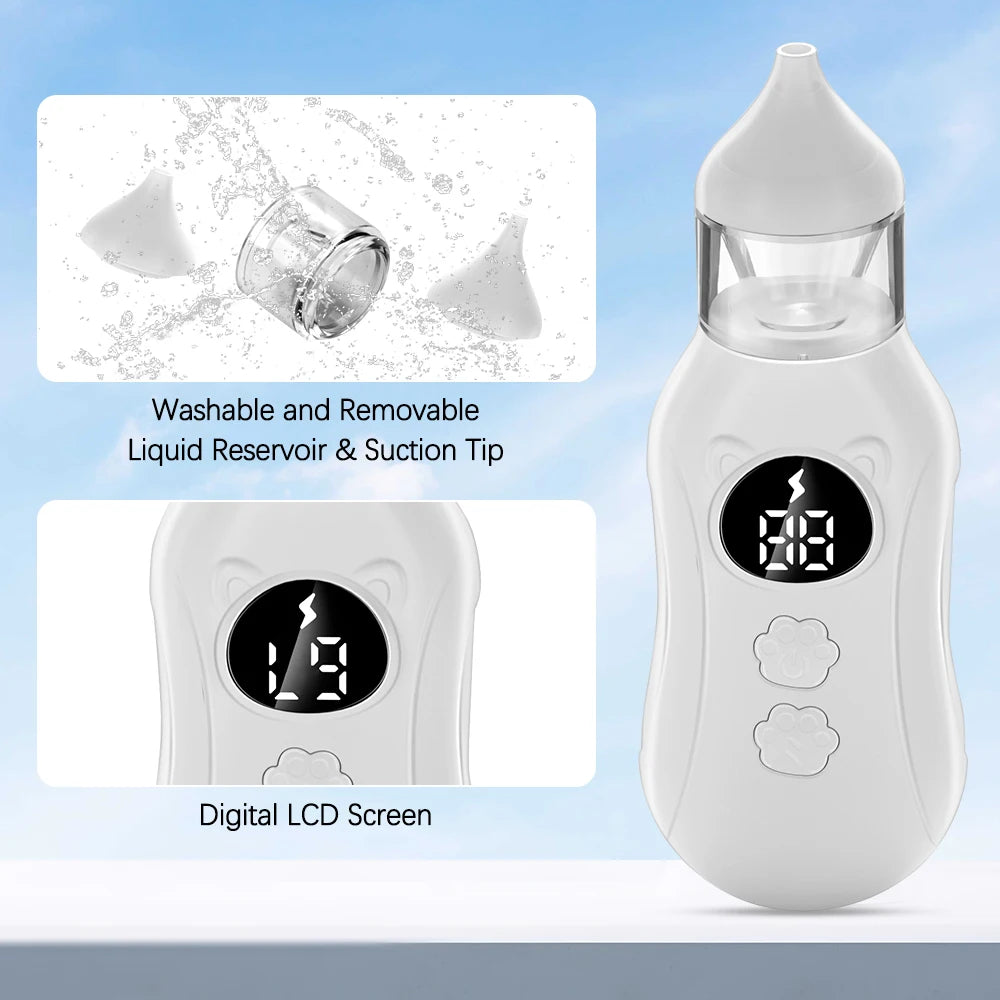 Electric Baby Nasal Aspirator and Nose Sucker for Congested Newborns - 15