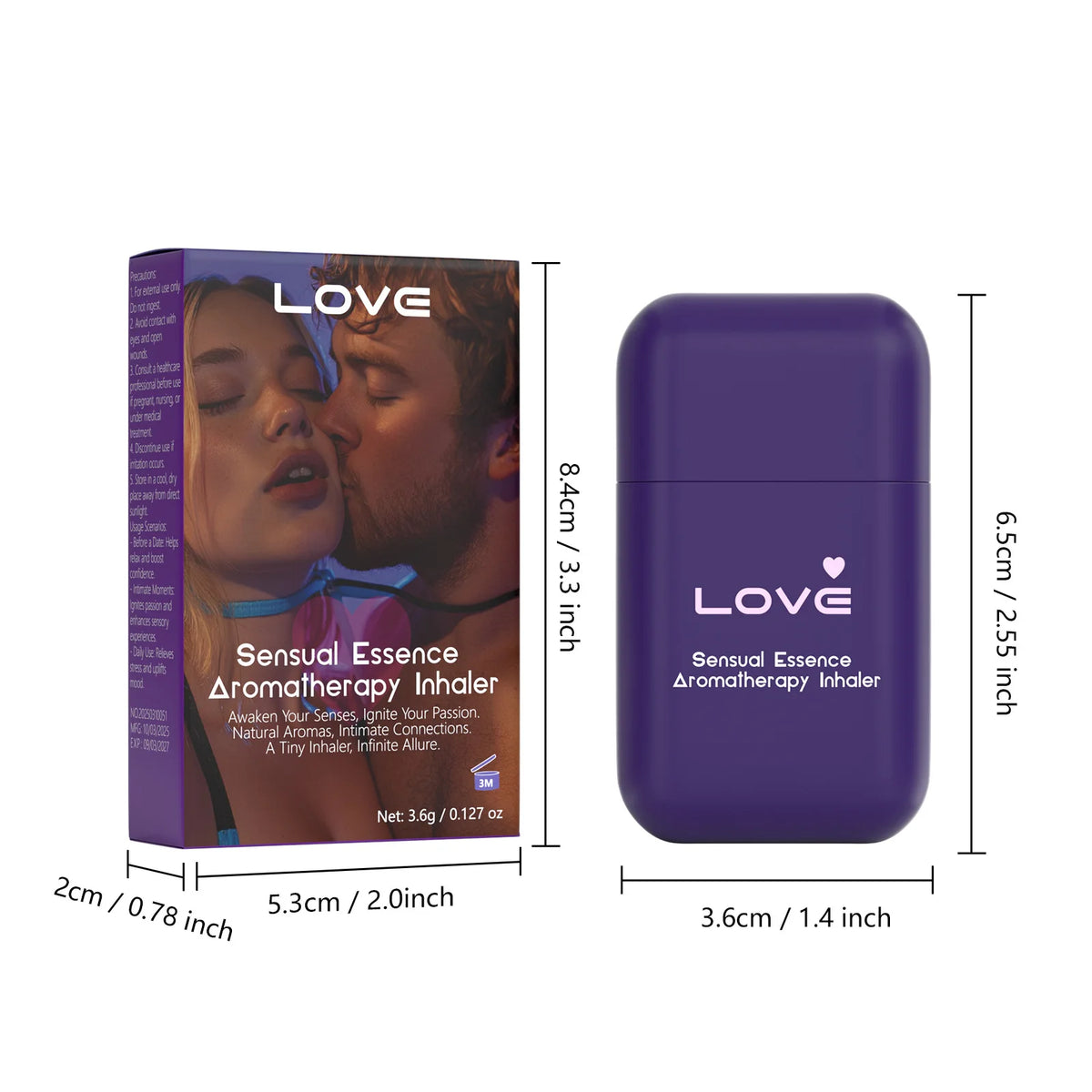 Double Hole Essential Oil Inhaler and Aromatherapy Stick for Daily Fatigue Relief
