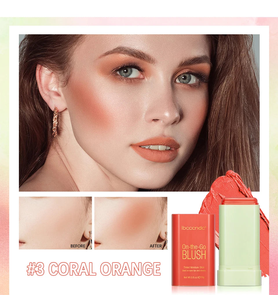 Tinted Moisture Stick and Cream Blush for Natural Makeup Look on the Go
