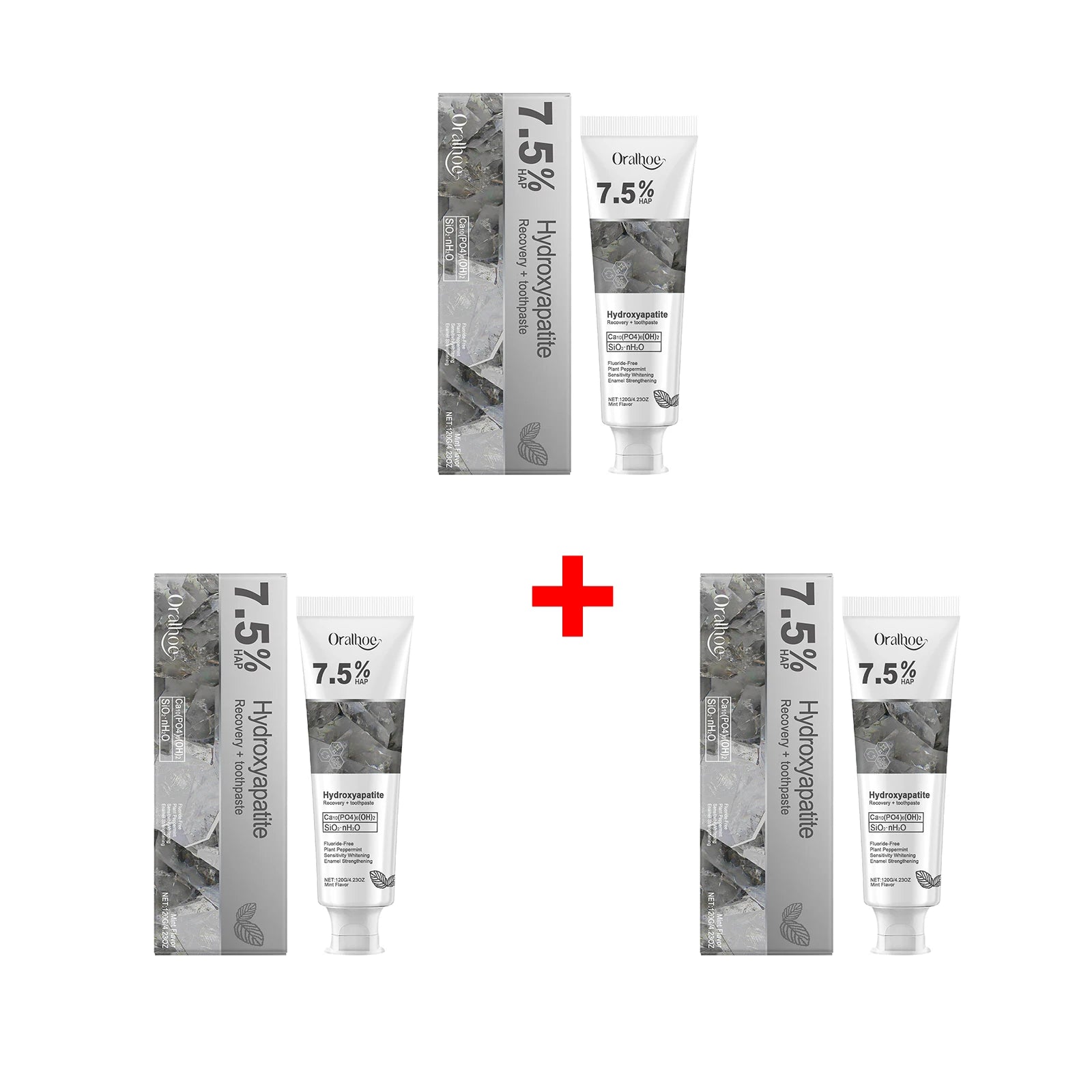 Hydroxyapatite Toothpaste and Enamel Repair Cream for Daily Whitening and Care - 21