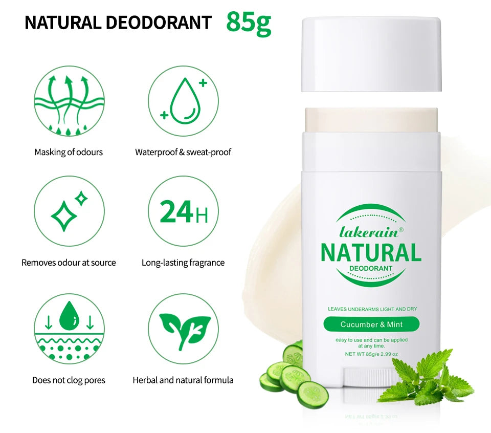Solid Deodorant Stick and Natural Underarm Balm for Freshness All Day Long - 8