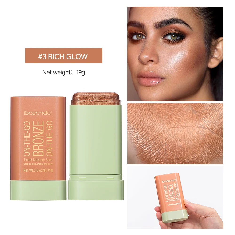 Contour Bronzer Stick and Face Sculpting Makeup for Daily Glowing Complexion