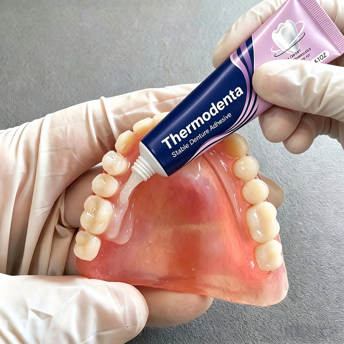 Thermoplastic Silicone Lining Cushion and Denture Adhesive for Daily Comfort
