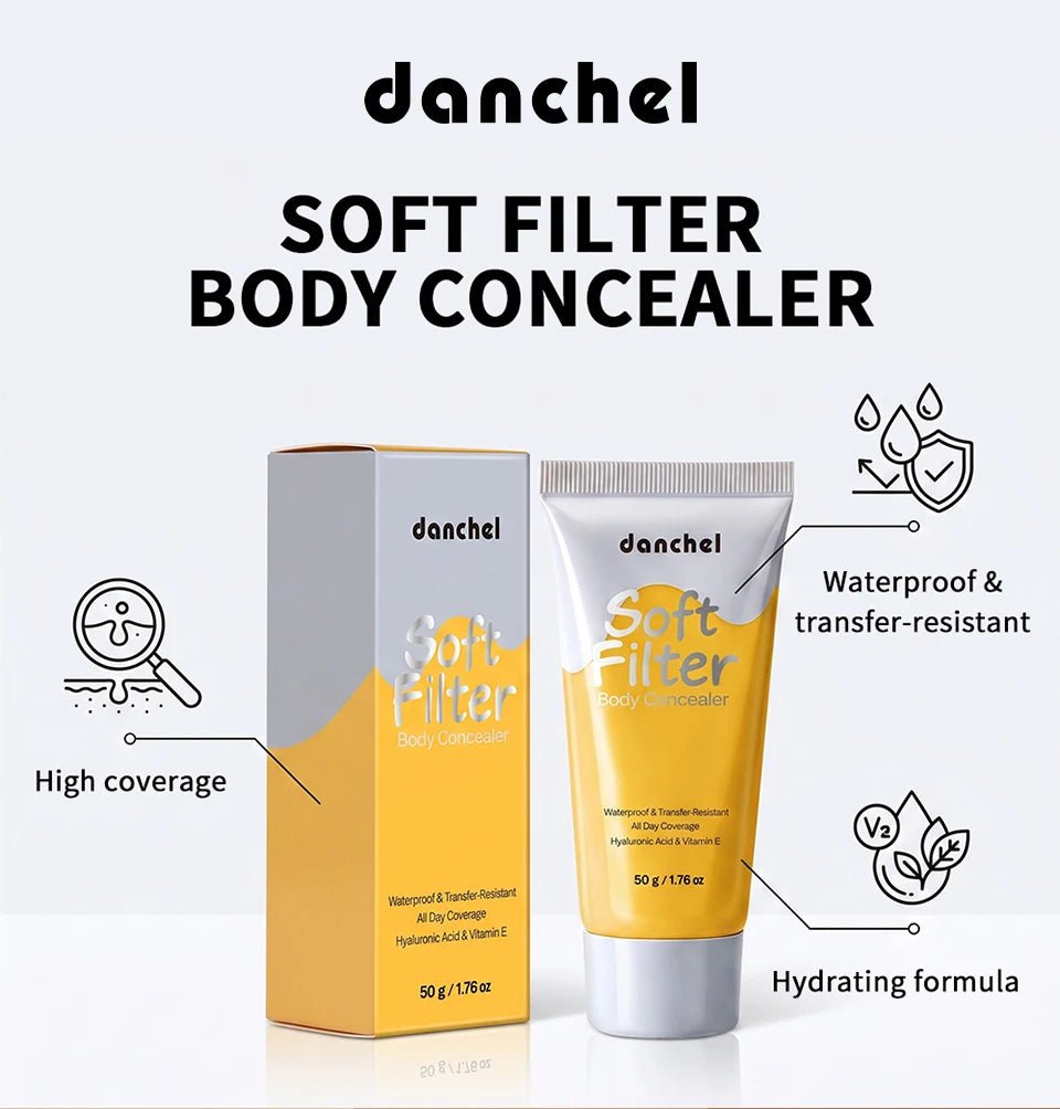 Body Concealer and Full Coverage Foundation for Flawless Skin and Tattoos