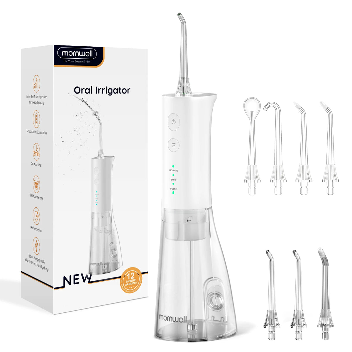 Portable Water Flosser and Oral Irrigator for Daily Teeth Cleaning Routine