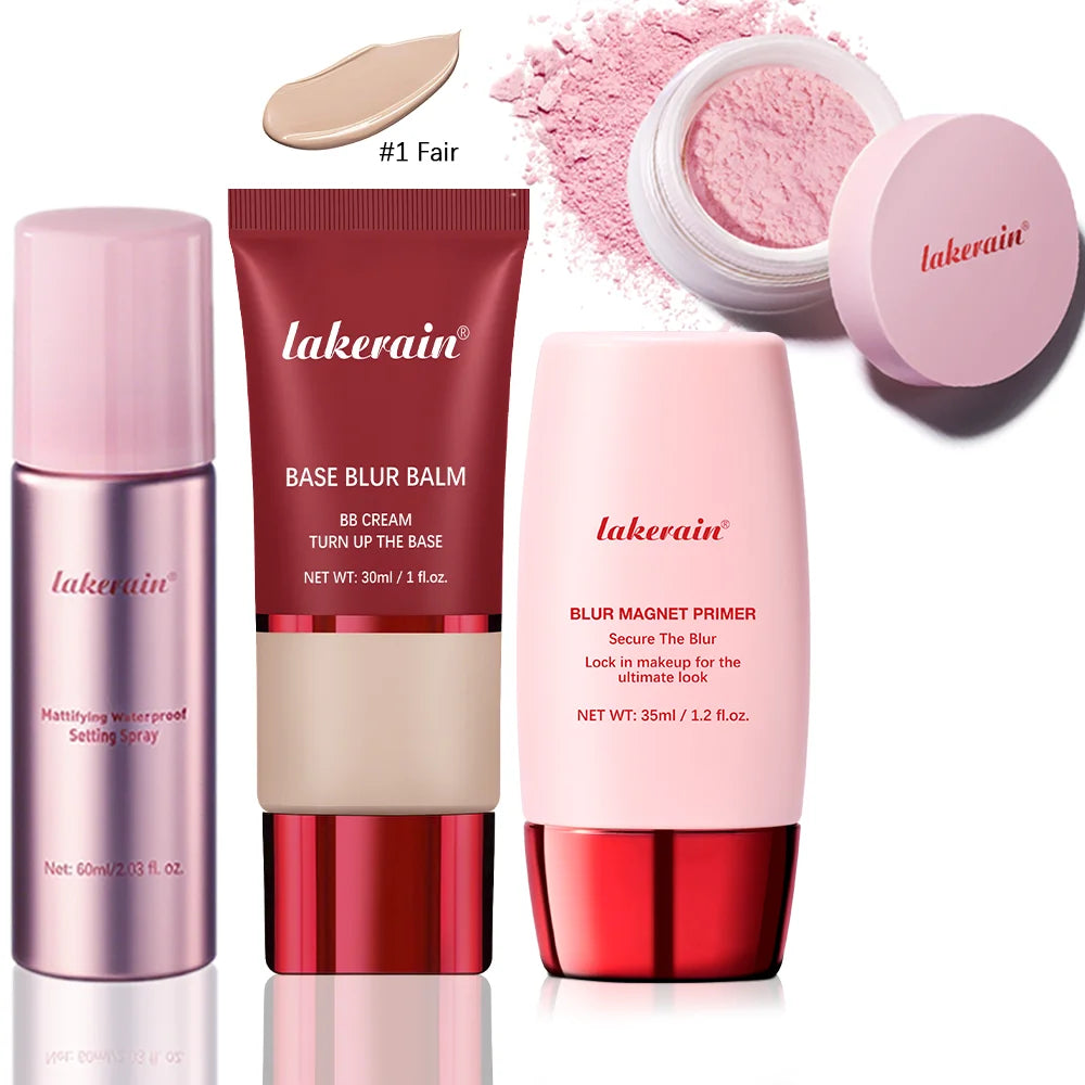 Makeup Setting Kit and Face Base Bundle for Flawless Long Lasting Looks