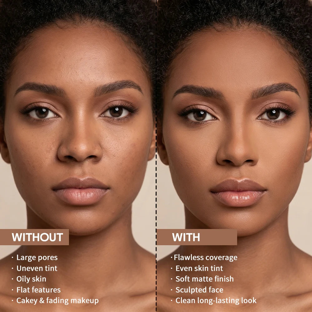 Matte Bronze Powder and Pressed Setting Powder for a Natural Sun Kissed Look - 4