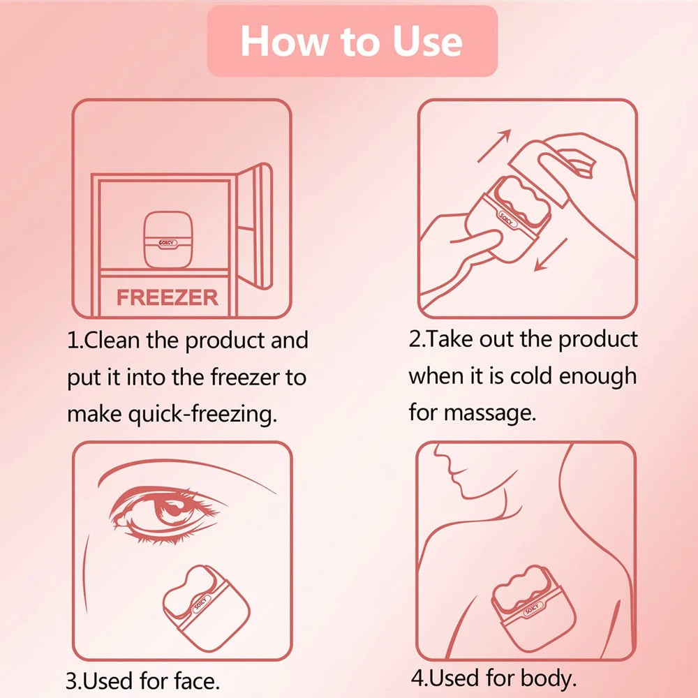 Double Ended Ice Roller and Cold Massage Tool for Face and Body Skincare - 5