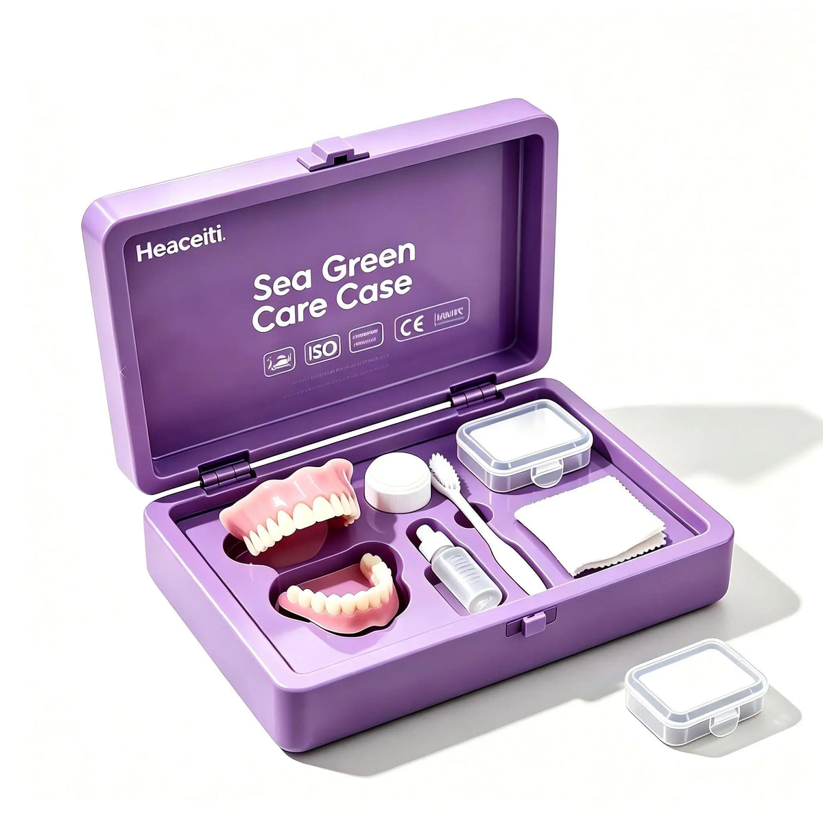 Natural Cosmetic Denture Kit and Fake Teeth Set for Daily Smile Comfort Fit