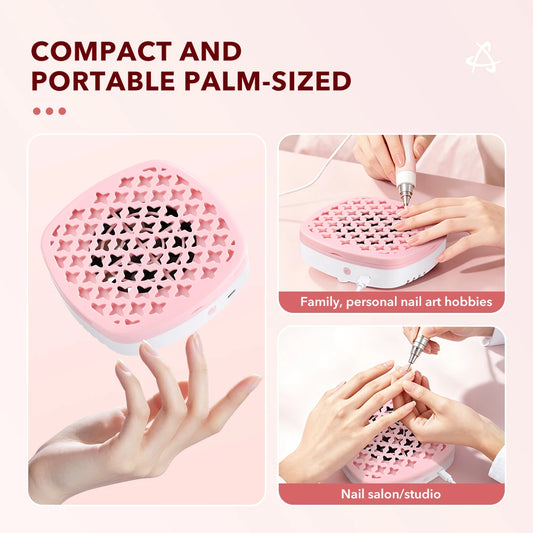 Brushless Nail Dust Collector and Manicure Vacuum Cleaner for Home Nail Salons
