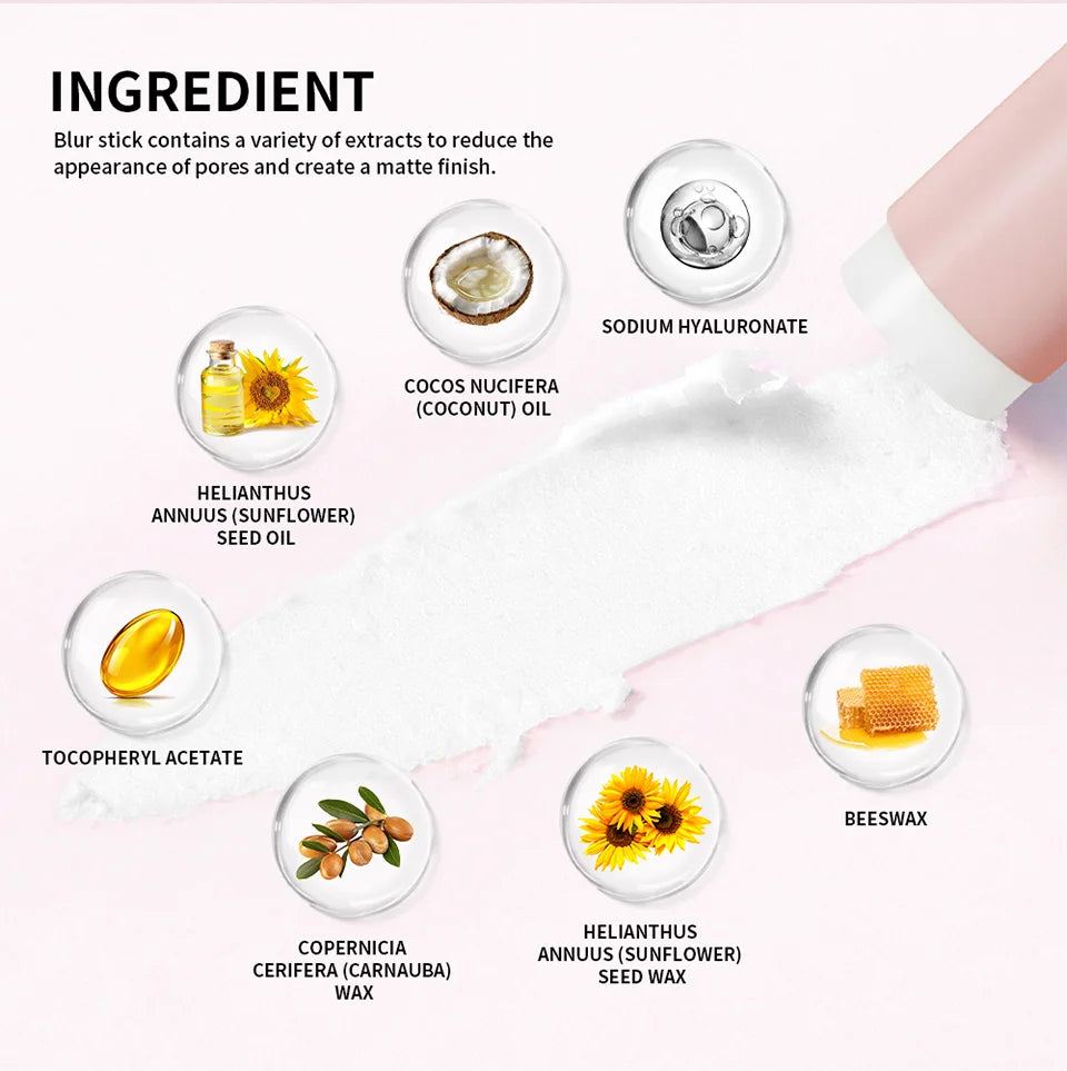 Blur Stick and Pore Minimizer Primer for Flawless Makeup and Daily Skin Prep - 12