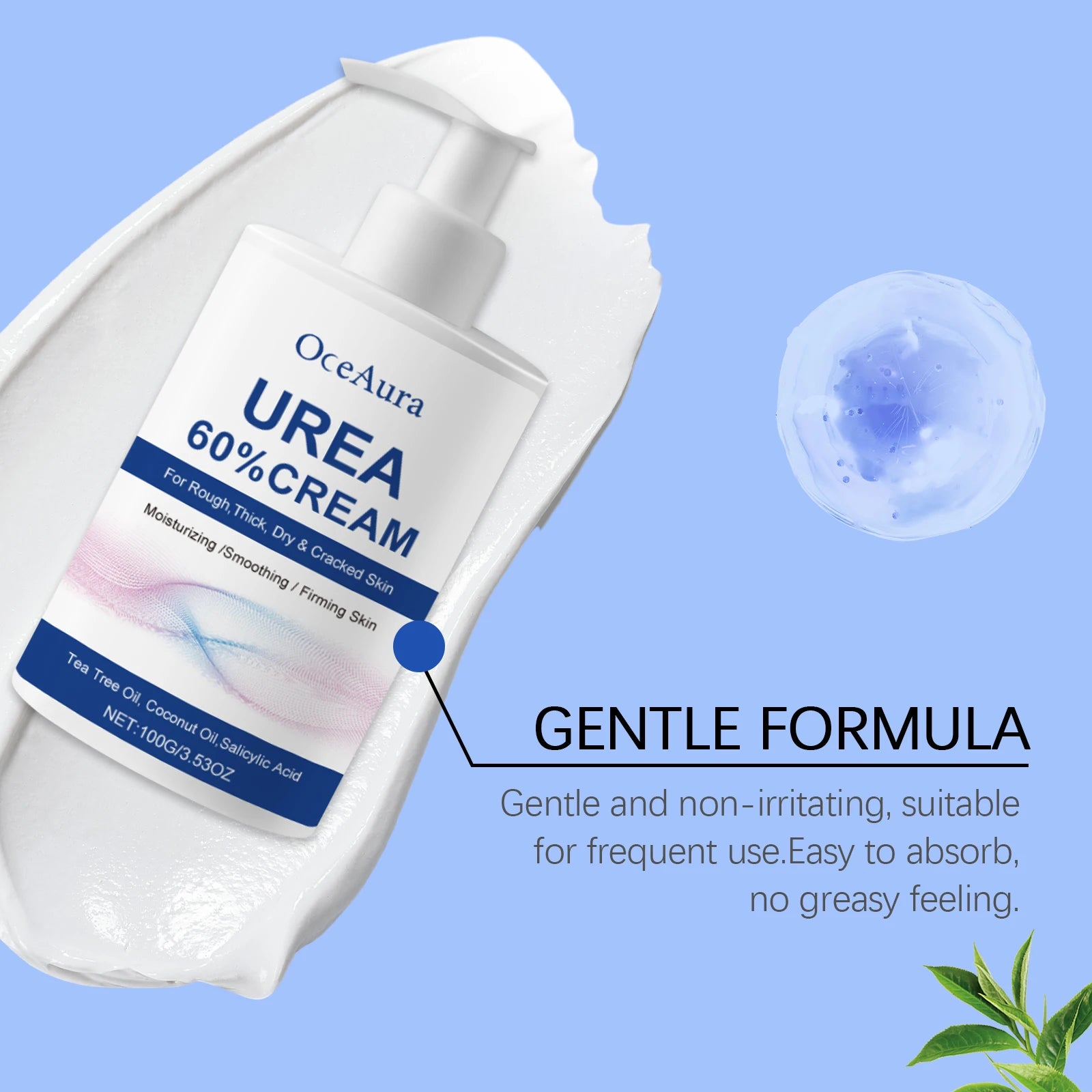 Urea Moisturizing Foot Cream and Cracked Heel Repair for Rough Dry Skin Care - 13