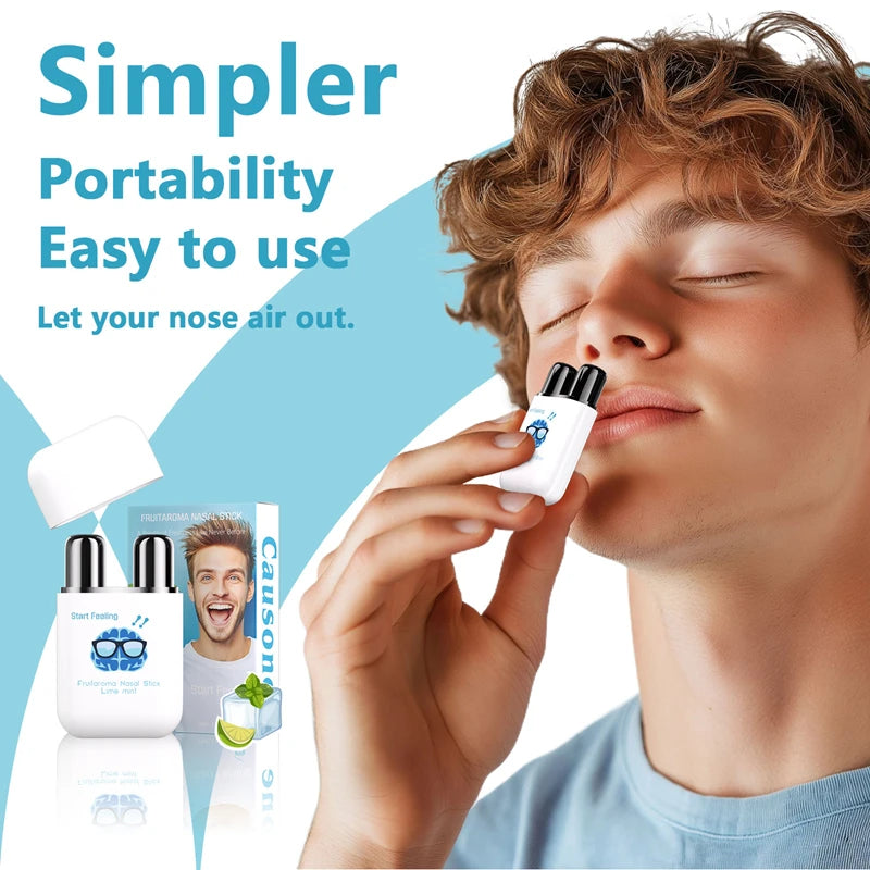 Nasal Suction Energy Stick and Refreshing Inhaler for Driving and Daily Fatigue