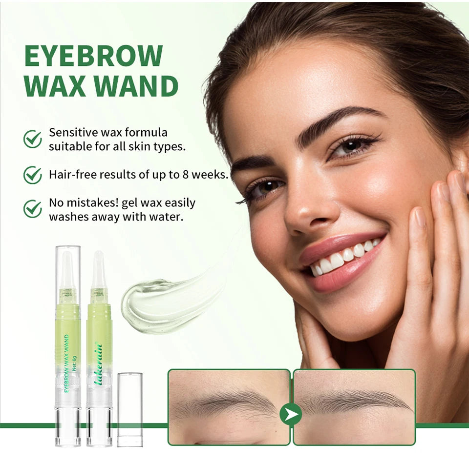 Eyebrow Wax Wand and Facial Hair Remover for Salon Quality Brows at Home