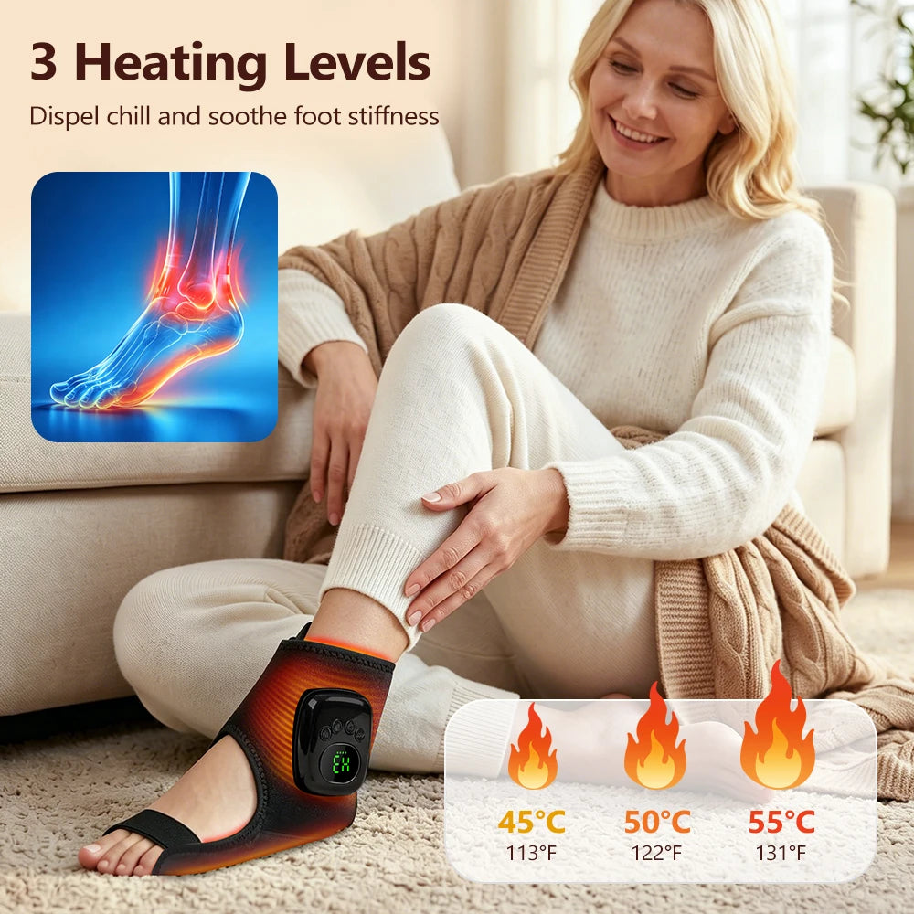 Cordless Wrist Massager and Heated Hand Wrap for Daily Relaxation and Muscle Relief