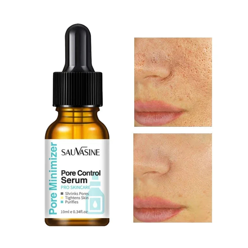 Pore Shrinking Serum and Face Tightening Essence for Smooth Radiant Skin