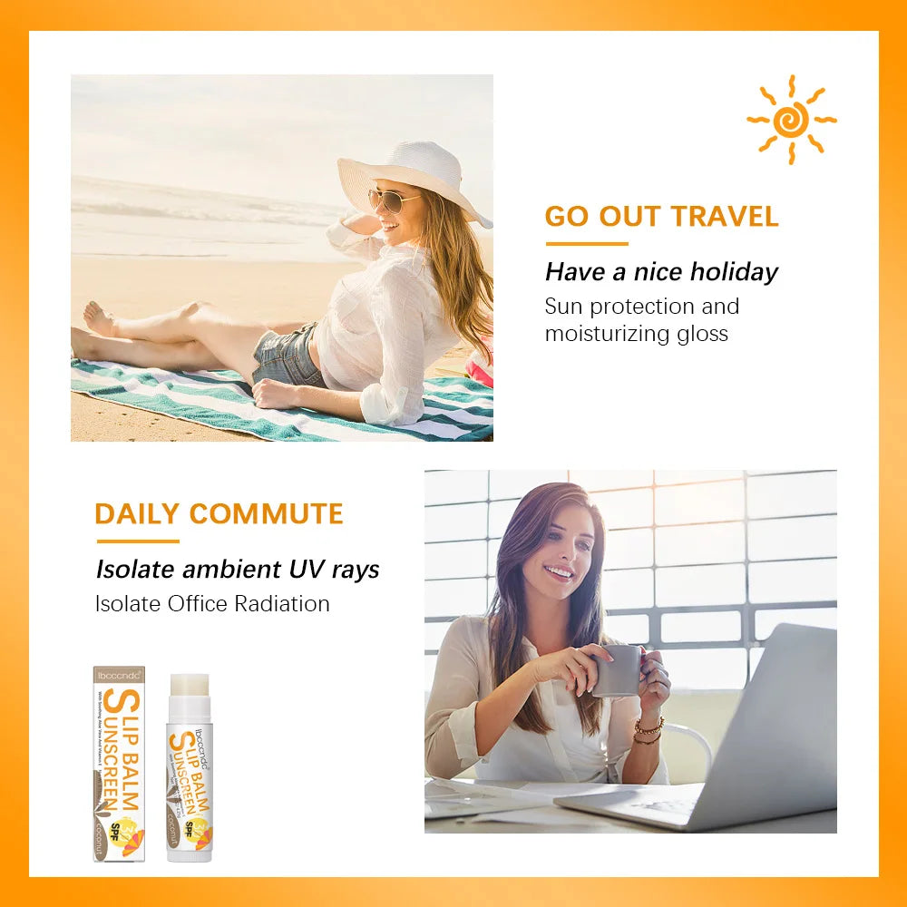 Sunscreen Lip Balm and Hydrating Moisturizer for Daily Sun Protection