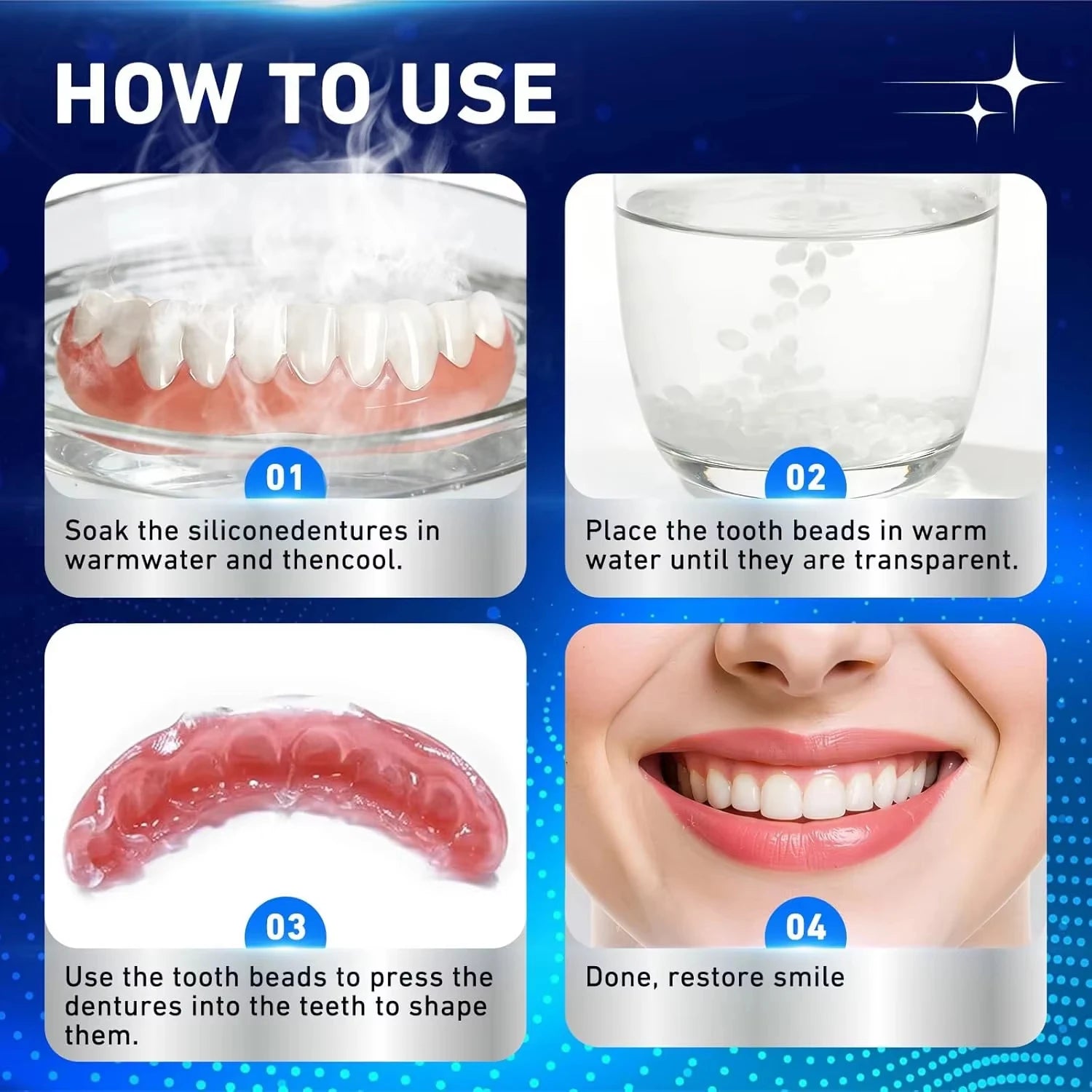 Flexible Resin Dentures and Snap On Teeth for Instant Smile Restoration - 6