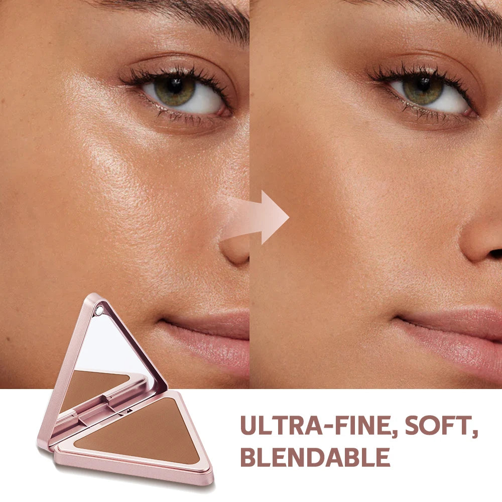 Matte Bronzer and Face Contour Powder for Sculpted Cheeks and Smooth Finish - 27
