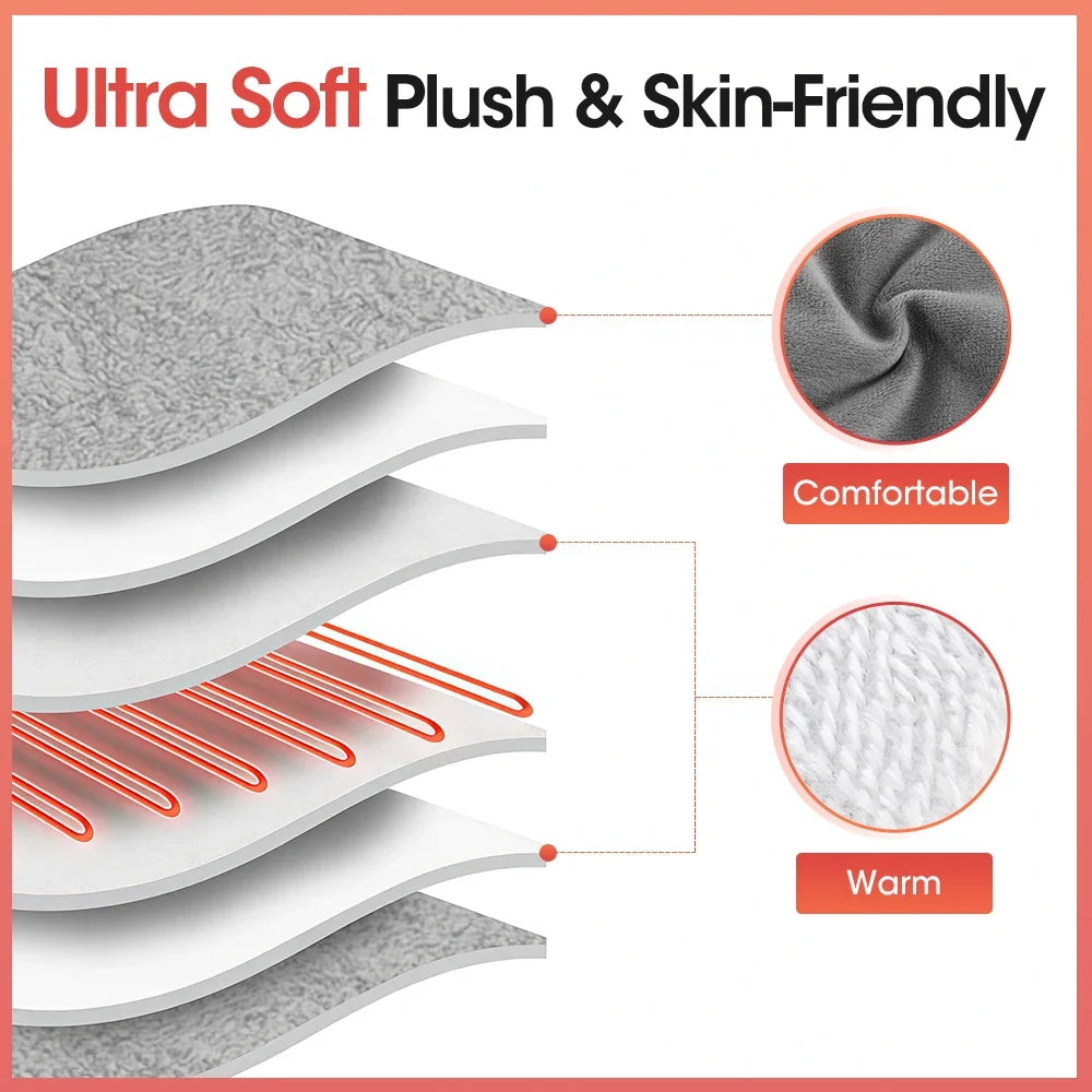Electric Foot Warmer and Heated Cushion Mat for Office and Home During Winter - 2