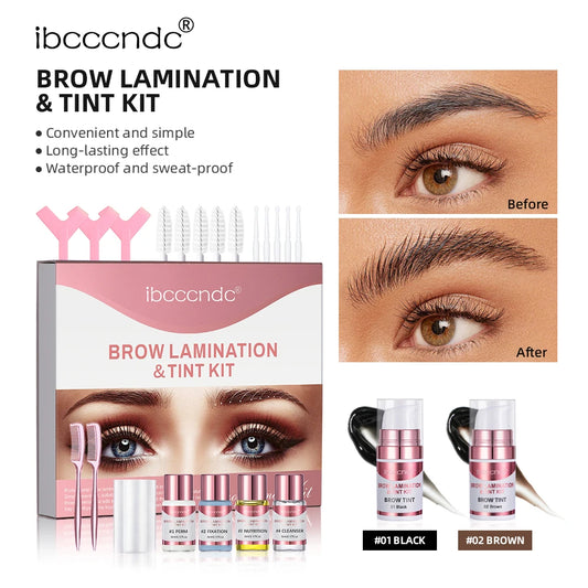 Brow Lamination and Eyebrow Tinting Kit for Professional Salon Results at Home