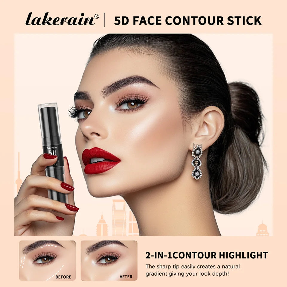 Dual Ended Contour Stick and Face Highlighter for Perfect Sculpted Makeup Looks - 7