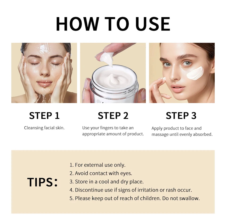 Hydrogel Facial Cream and Moisturizing Skin Care for Daily Face Hydration