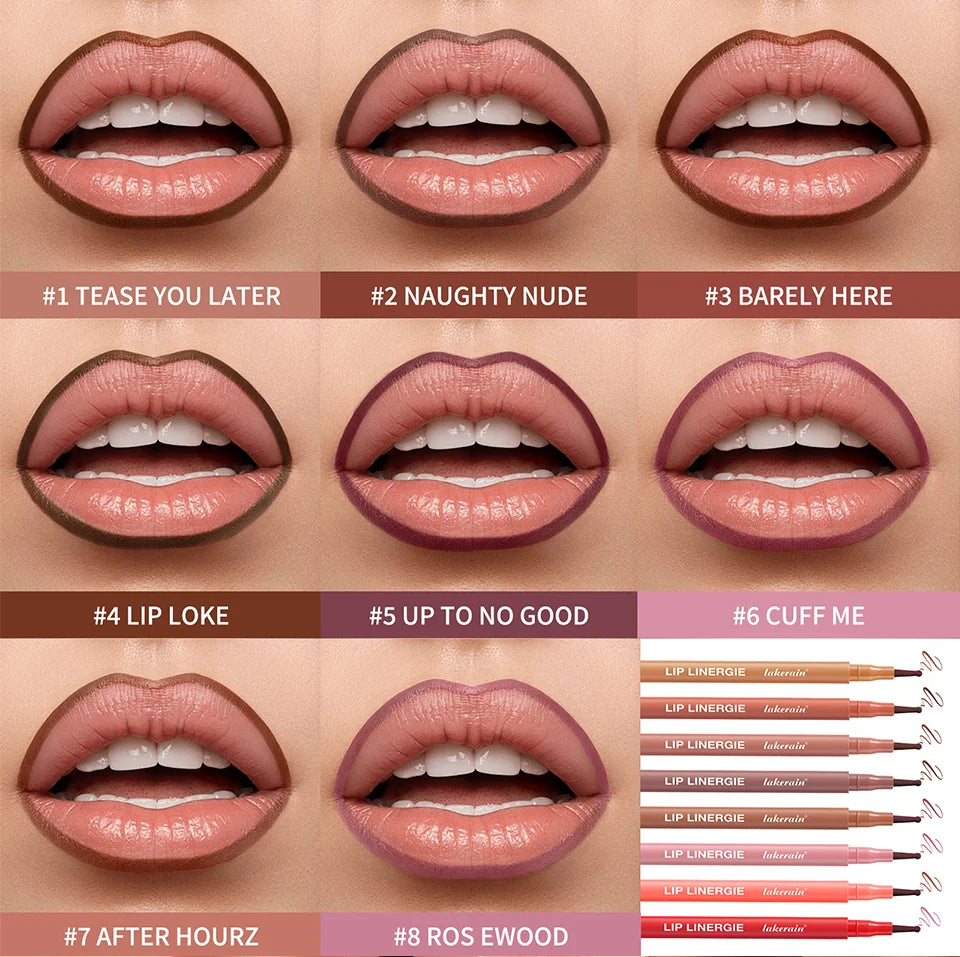 Lip Liner Stain and Waterproof Lip Contour Pen for Precise Long Lasting Makeup