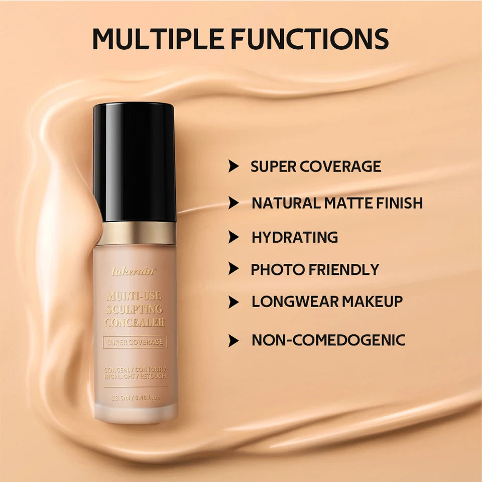 Liquid Concealer and Sculpting Makeup for Flawless Coverage and Face Contouring
