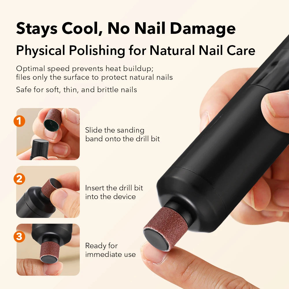 Electric Foot File and Callus Remover for Smooth Heels and Professional Home Care