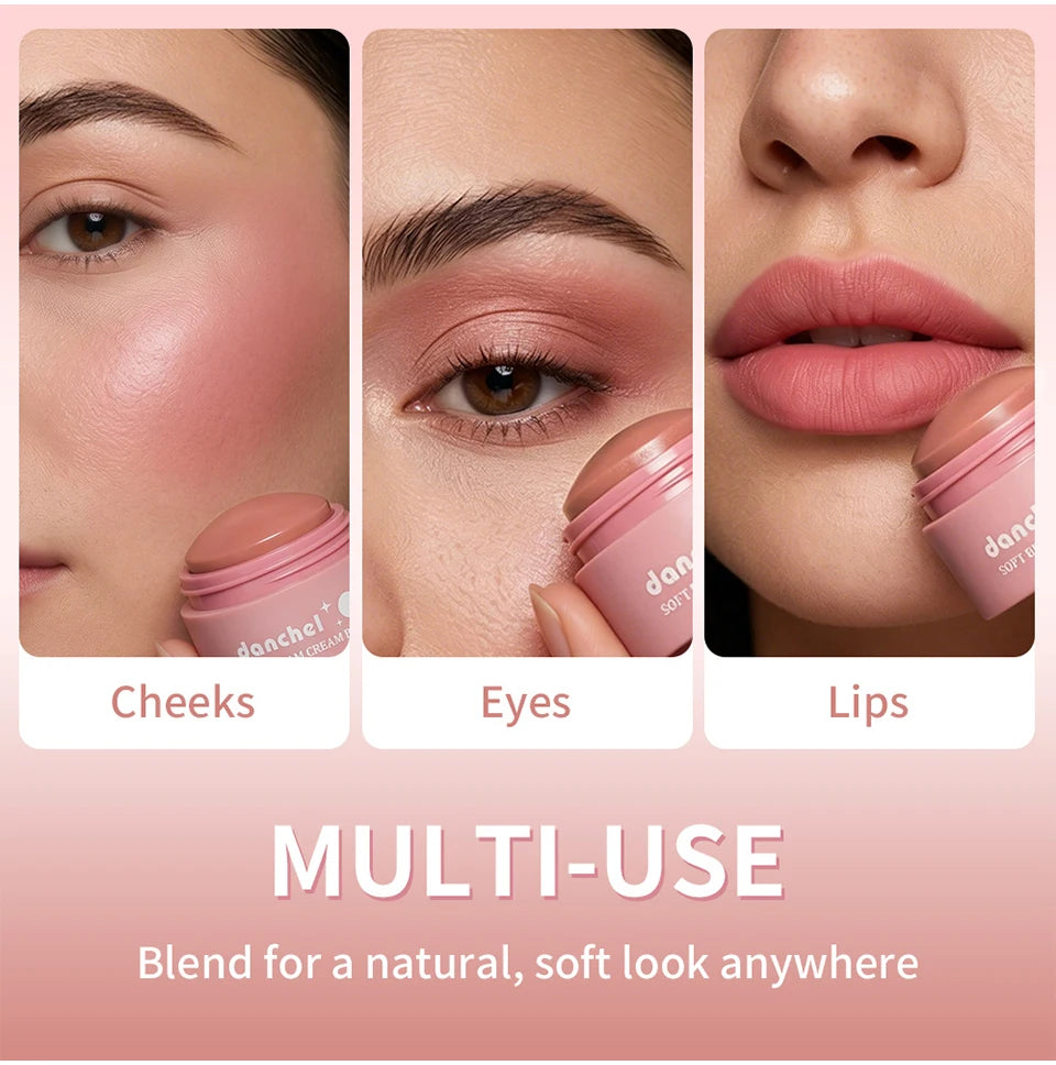 Soft Cream Blush and Multi Use Face Tint for Natural Daily Makeup Looks